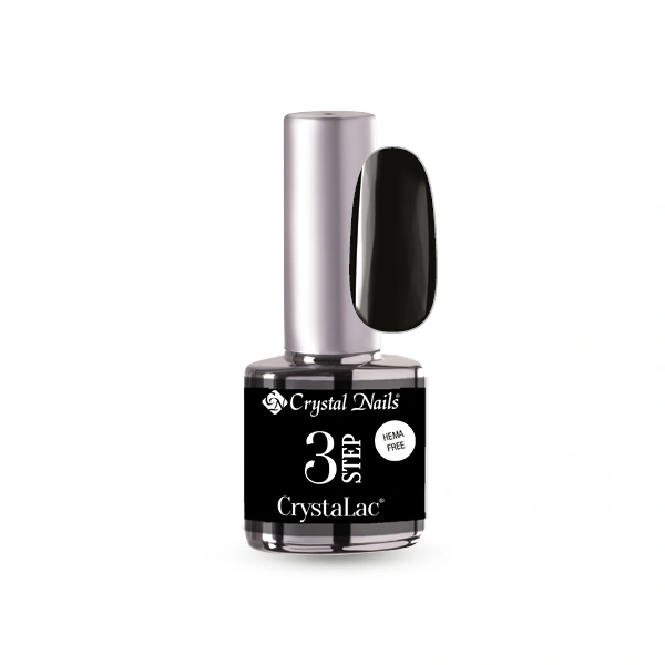 CRYSTAL NAILS 3 STEP HEMA FREE CRYSTALAC - HF02 (4ML) - BLACK főképe